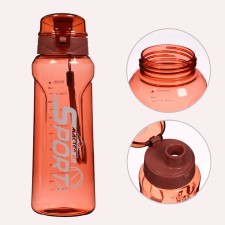 Water bottle, 800 ml, Sport, 23 x 7.6 x 4.8 cm, red