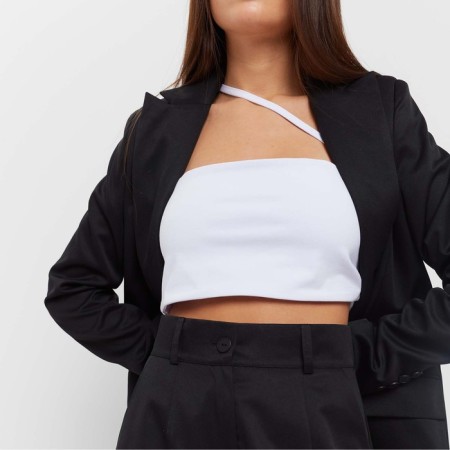 Jacket female single -breasted mist p. 50, black-4