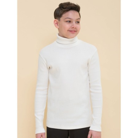 Turtleneck for a boy Pelican, height 116 cm, milk color-1