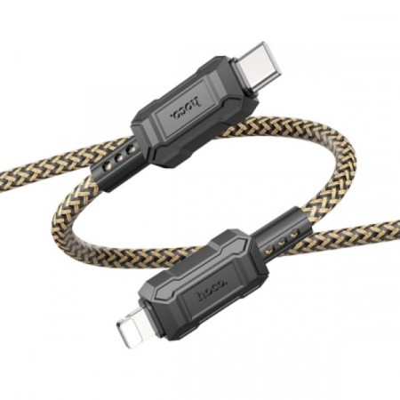 Hoco X94, Type -C cable - Lightning, 2.4 A, 1 m, fast charging, PVC, golden-3