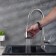Kitchen mixer "RMS" SUS124-017F-2, with exhaust watering can, stainless steel, satin