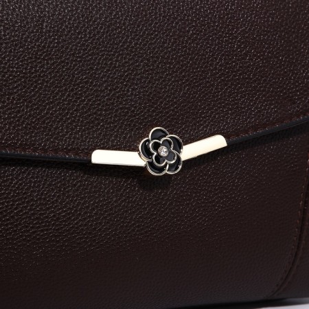 Magnet bag bag, long belt, brown color-3