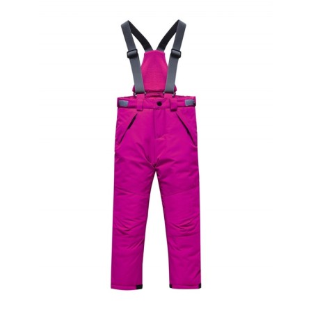 Ski costume for girls for, height 128 cm, raspberry color-4