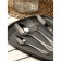 Set of dining room "Wave", 24 items, thickness 2 mm, xp PVC, silver color