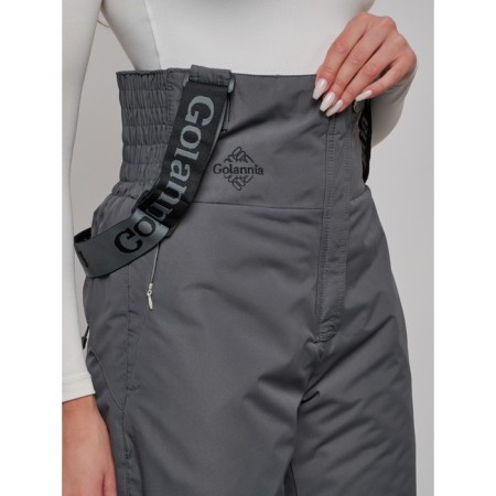 Semicunners of women's winter, size 44, dark gray color-17