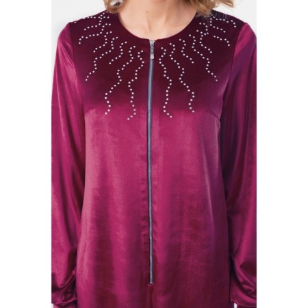 Combineson female, size 48, burgundy color-4