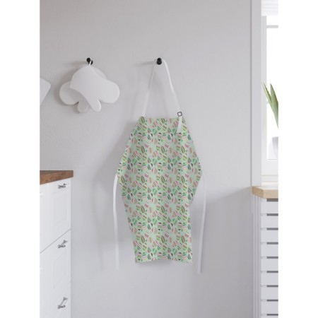 Apron of a kitchen with a photo print "Striped Eggs", adjustable, size OS-1
