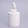 Candle in concrete Aromatic "God Ares", 13x7 cm, blooming jasmine, soy wax, 160 g