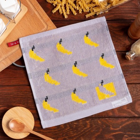 Towel kitchen Ethel bananas col. Gray, 25*25 cm 100% cotton