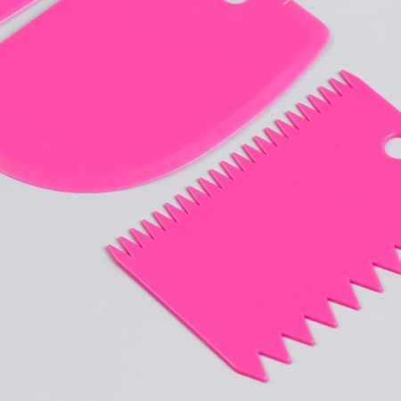 Tools for modeling and adding a form spatula plastic set 3 pcs 11.5x8 cm, mix-2