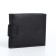 Men's purse on a magnet, a department for cards, coins, black color