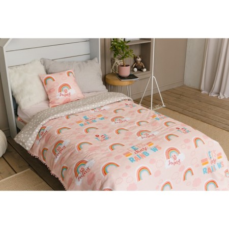 Покрывало детское Этель 1,5 сп "Pink Rainbow", 145х210 см, 100% хлопок-7