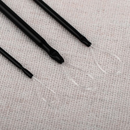 A set of knitting needles for towering elastic/braid/cord, d = 2/3/4 mm, 3 pcs, black color-1