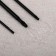A set of knitting needles for towering elastic/braid/cord, d = 2/3/4 mm, 3 pcs, black color