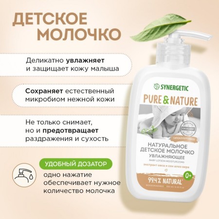 Milk of natural Synergetic Hypoallergenic, moisturizer, 250 ml-1