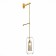 Sconces st. SL1048.311.01. Gerrit. 1x40 W, E14, 15x120 cm, brass color