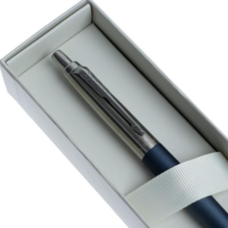 Ballic handle Parker Jotter XL K69 Matte Blue Ct M, stainless steel case, blue ink-3