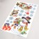 Sticker Plastic Interior 3D "Santa Claus and Snow Maiden" MIX 30x50 cm
