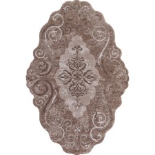 Rectangular carpet Karmen Hali Safir, size 156x230 cm, color Brown/Brown