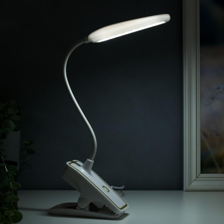 Lamp table clothespin Sensor 3 modes LEDH14 "Golden strip" Lupa USB, 3AAA 44x15x6 cm Risalux-3