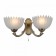 Sconces Citilux "Seville" CL414323, 39x16.5 cm, 2x75W, E27, brown color