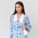 Women's dress with collar Mist p. 44, blue