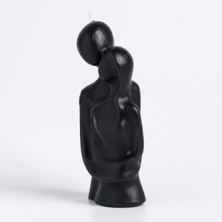 Figure candle "Lovers", 12 cm, black-4