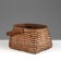 Wicker basket (sequoia), 17.5x15x11.5/23.5 cm, 1 pc., Brown