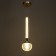 Bayerlux lamp "She" LED 17W gold 10.5x10.5x45-130 cm