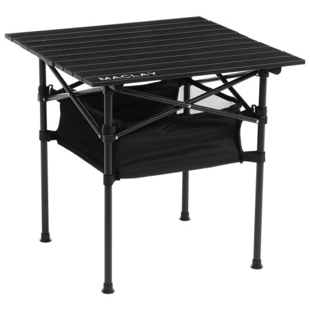 Tourist Maclay table, 58x58x58 cm, with organizer, black color-5