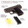 Pneumatic children's “Defender” pistol, metallic