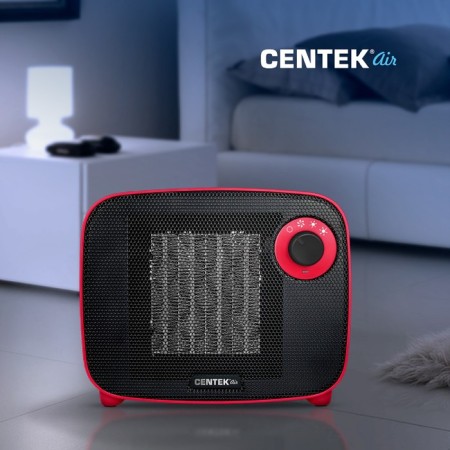 CENTEK CT-6022, ceramic, desktop, 1500 watts, 15 m², red-8
