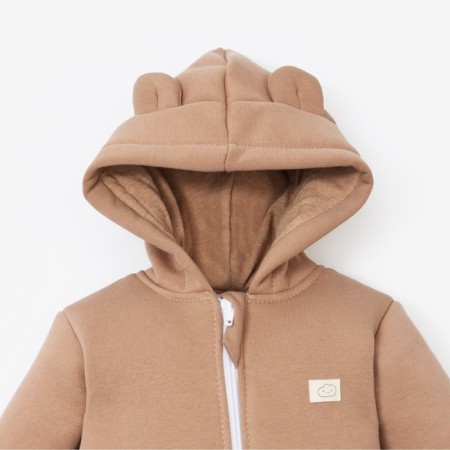 Комбинезон с капюшоном Крошка, Я BASIC LINE, рост 68-74 см, коричневый-3