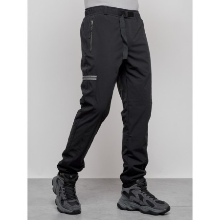 Warm pants, size 50, black color-7