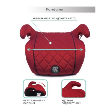 Boster Automobile Children's AMAROBABY EASY WAY, Group 3 (22-36 kg), red/black color-3
