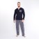 Homemade set (jumper/pants), ink color, size 58