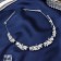 Hair accessory "Judy" Galant petals, 26 cm, silver