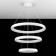 Suspended Citilux “Jupiter Smart” CL730A150S 75x75x40 cm, 3x56.7W, LED, white color