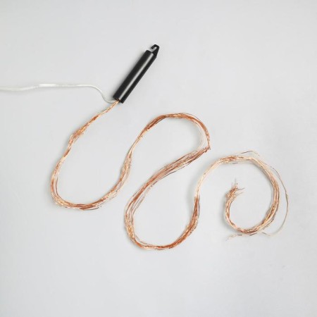 Girlynda "Horse tail" 10 threads 1 m, IP20, copper thread, 100 LED, warm white glow, 12 V-7