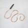 Girlynda "Horse tail" 10 threads 1 m, IP20, copper thread, 100 LED, warm white glow, 12 V