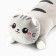 Soft toy "cat", 50 cm, gray color
