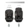 AMAROBABY BRILIANT, ISOFIX fastening, class D, group 0+/1/2/3 (0-36 kg), black color black
