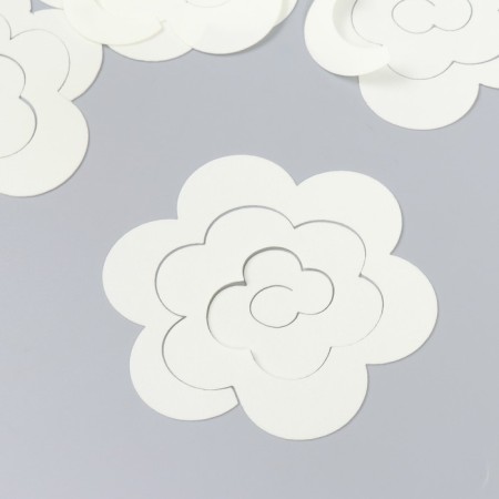 The workpiece of Foamiran "Flower Curly" 10x9.5 cm set 5 pcs. Shampan-1