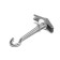 Anchor "Tundra", ceiling, folding, spring, with a hook, white zinc, m6