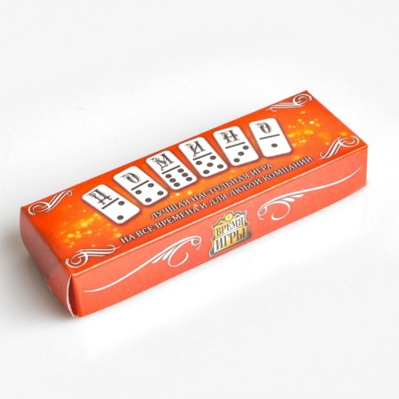 Domino "Game time", 28 pcs, 14.5 x 4.7 x 3.4 cm, knuckles 4 x 0.5 x 2 cm-3