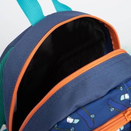 Baby backpack on lightning, blue color-3