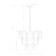 Suspended chandelier Arte Lamp Rosabella A4067LM-7CC, E14, 7x40 W, 52x52x46 cm, chrome