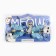 Hair clips with butterflies "Meow", 3 x 3 cm