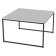 Table Journal Over, 670x670x400, white marble/black