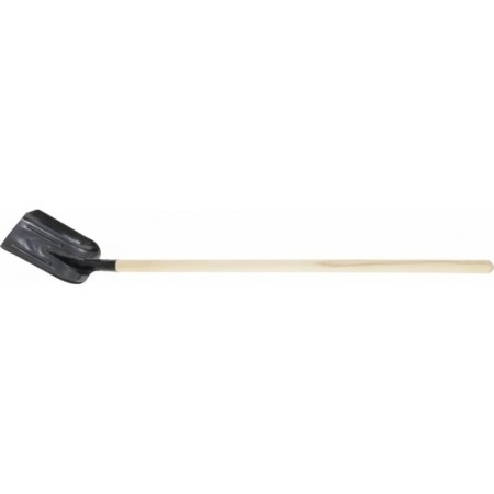 Shovel of soviet, rectangular, l = 140 cm, stiffness rods, wooden stalk